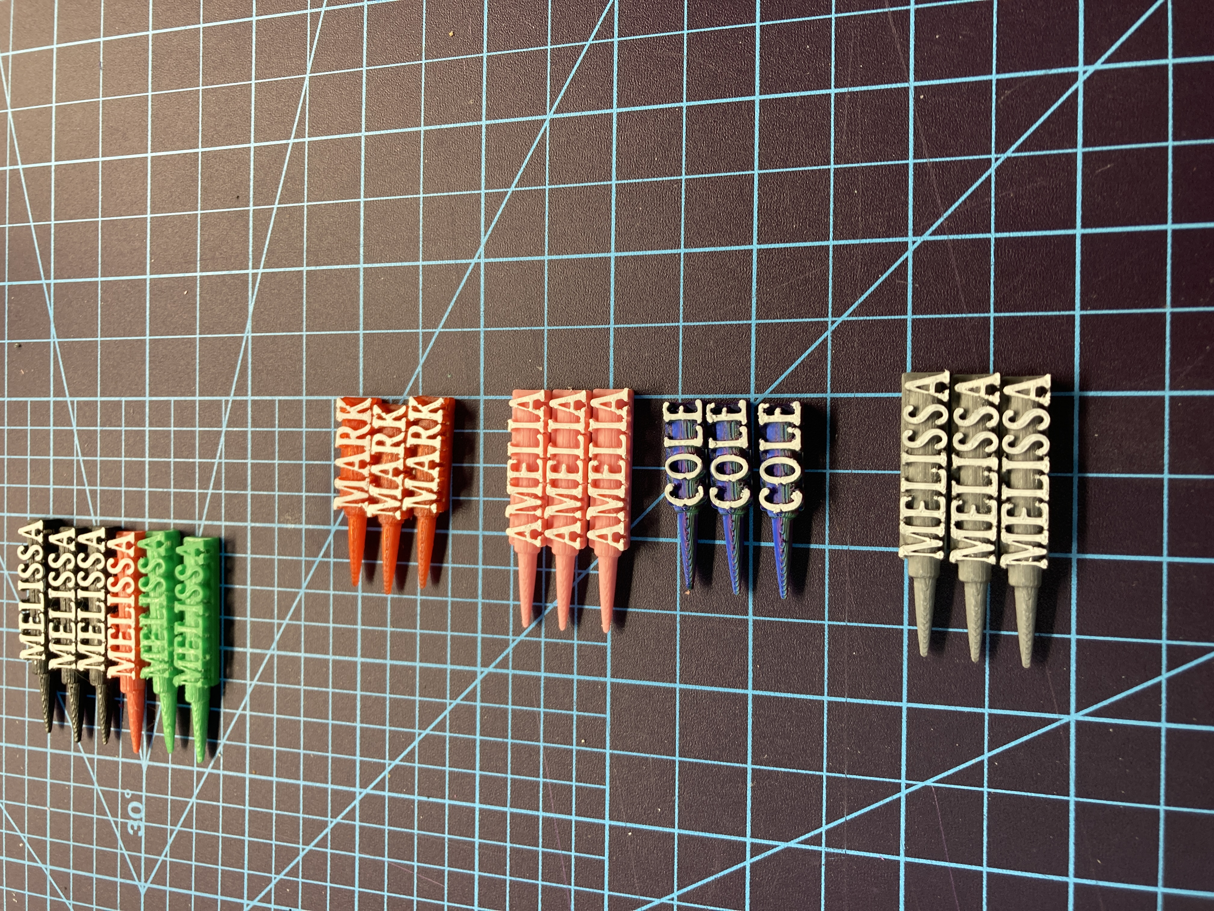 Custom Cribbage peg - Named